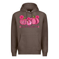 Coffee in october we wear pink pumpkins Premium Hoodie - AdoDesignShop