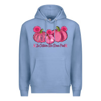 Colony Blue in october we wear pink pumpkins Premium Hoodie - AdoDesignShop