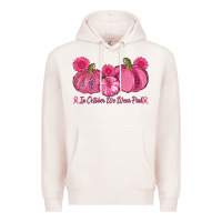 Pale Pink in october we wear pink pumpkins Premium Hoodie - AdoDesignShop
