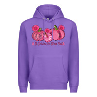 Purple in october we wear pink pumpkins Premium Hoodie - AdoDesignShop