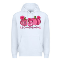 White in october we wear pink pumpkins Premium Hoodie - AdoDesignShop