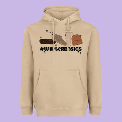 Winter Basics Stanley Heavyweight Hoodie Designed By Maliassmallbusiness