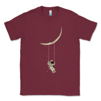 Burgundy Astronaut Moon Swing Classic Tee - Bettercallsaul