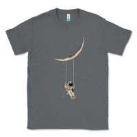 Charcoal Heather Astronaut Moon Swing Classic Tee - Bettercallsaul
