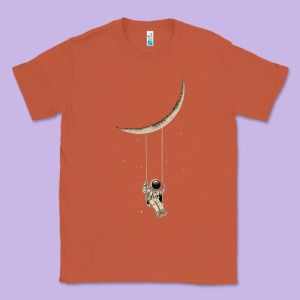 Astronaut Moon Swing Classic Tee Designed By Bettercallsaul
