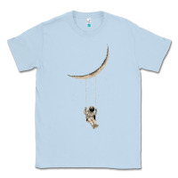 Dusty Blue Astronaut Moon Swing Classic Tee - Bettercallsaul