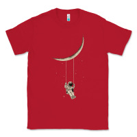 Red Astronaut Moon Swing Classic Tee - Bettercallsaul