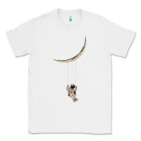 White Astronaut Moon Swing Classic Tee - Bettercallsaul