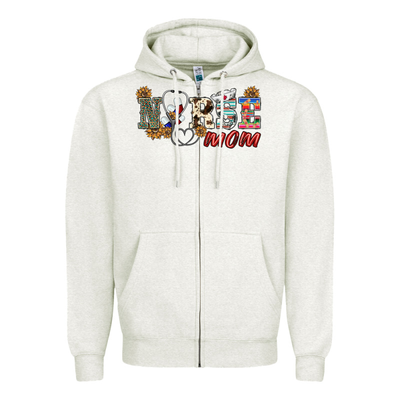 Western Nurse Mom Zipper Hoodie by BarkalooDesign | Teevron