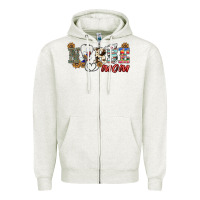 Oatmeal Heather western nurse mom Zipper Hoodie - BarkalooDesign
