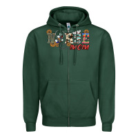 Sports Green western nurse mom Zipper Hoodie - BarkalooDesign