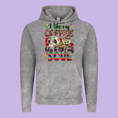 I Like My Coffee Black Like My Soul Vintage Hoodie Designed By Zillion Design Studio