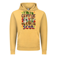 Vintage Mustard i like my coffee black like my soul Vintage Hoodie - Zillion Design Studio