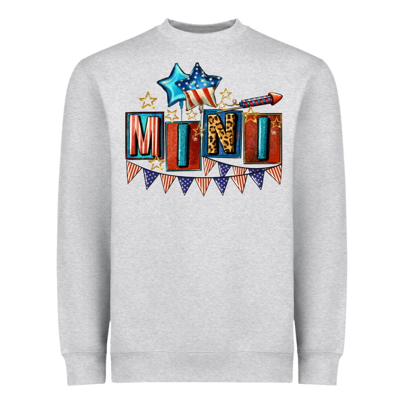 American Mini 4th Of July Heavyweight Sweatshirt by CowGirlArtShop | Teevron