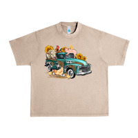 French Oak western farm truck coop animals farm animals Urban Heavy Tee - FaDigitalArtStudio