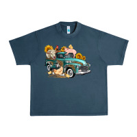 Midnight Navy western farm truck coop animals farm animals Urban Heavy Tee - FaDigitalArtStudio