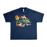 Navy western farm truck coop animals farm animals Urban Heavy Tee - FaDigitalArtStudio