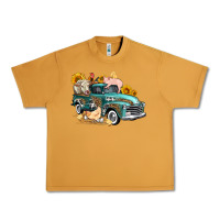 Peanut Butter western farm truck coop animals farm animals Urban Heavy Tee - FaDigitalArtStudio