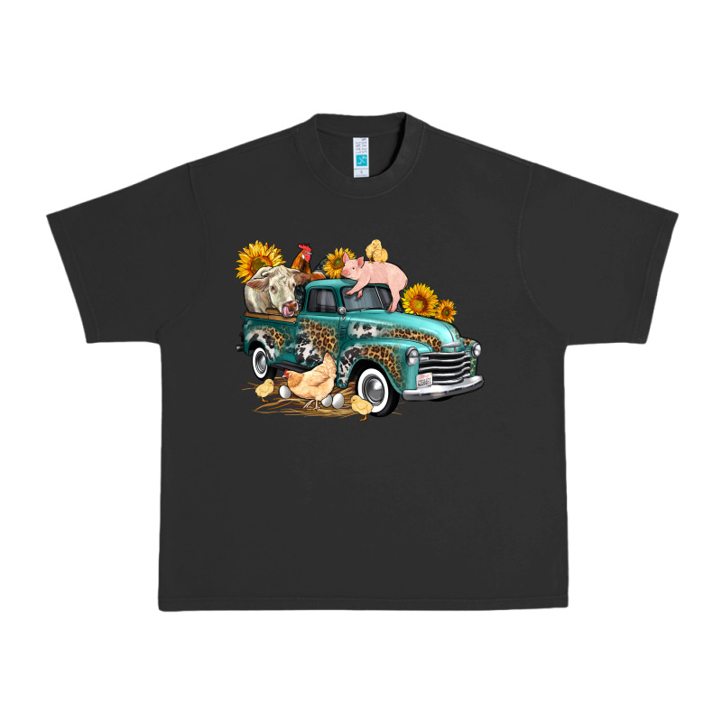 Western Farm Truck Coop Animals Farm Animals Urban Heavy Tee by FaDigitalArtStudio | Teevron