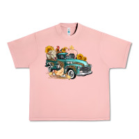 Salmon western farm truck coop animals farm animals Urban Heavy Tee - FaDigitalArtStudio
