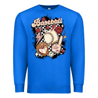 True Royal checkered retro baseball Premium Sweatshirt - MaliasSmallBusiness