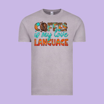 Coffee Is My Love Language Vintage Tee Designed By Hra Design Shop