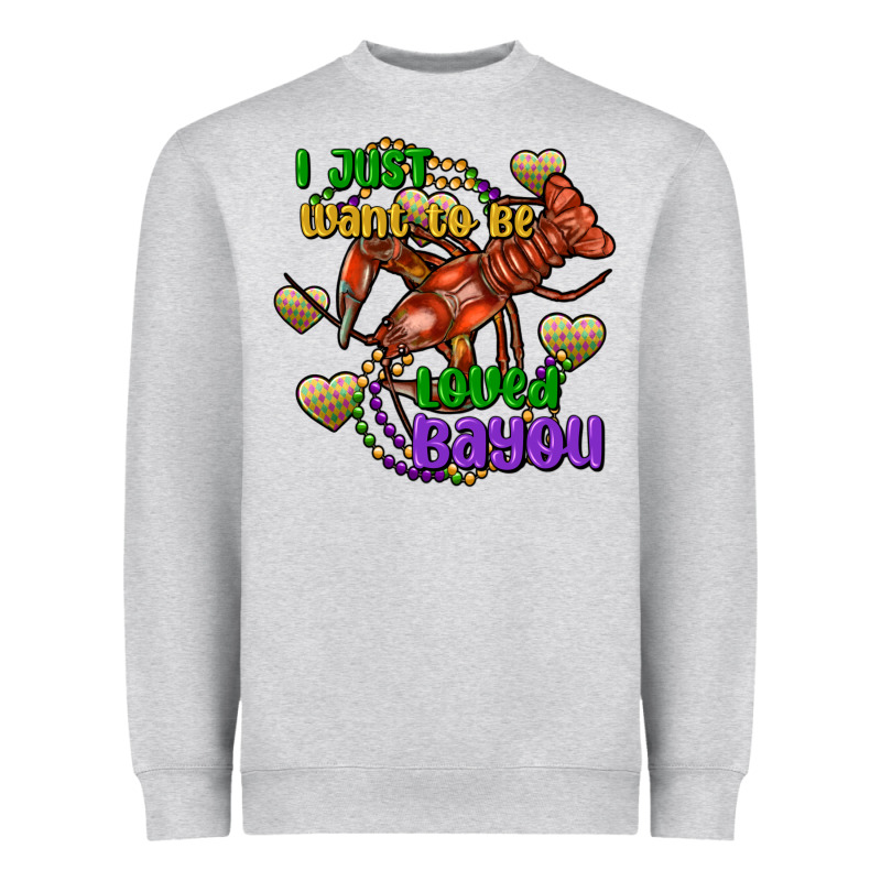 Crawfish I Just Want To Be Loved Bayou Heavyweight Sweatshirt by FaDigitalArtStudio | Teevron