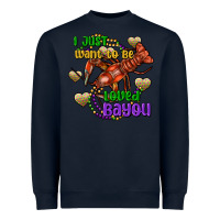 Navy crawfish i just want to be loved bayou Heavyweight Sweatshirt - FaDigitalArtStudio