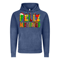 Vintage Denim feliz navidad Vintage Hoodie - Zillion Design Studio