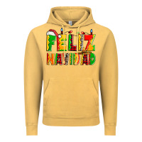 Vintage Mustard feliz navidad Vintage Hoodie - Zillion Design Studio