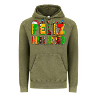 Vintage Olive feliz navidad Vintage Hoodie - Zillion Design Studio