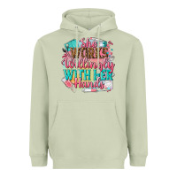 Matcha she works willingly with her hands Heavyweight Hoodie - NancyCooperArtShop