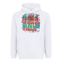 White she works willingly with her hands Heavyweight Hoodie - NancyCooperArtShop