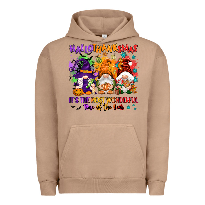 Hallothanksmas It's The Most Wonderful Time Of The Urban Hoodie by NancyCooperArtShop | Teevron