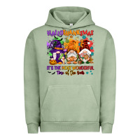 Pigment Oil Green Hallothanksmas it's the most wonderful time of the Urban Hoodie - NancyCooperArtShop
