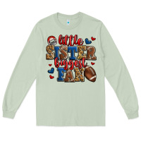 Matcha little sister biggest fan american football Long Sleeve Tee - Jasminsmagicworld