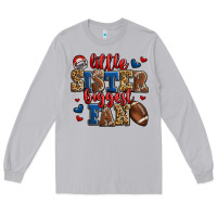 Moon Dust little sister biggest fan american football Long Sleeve Tee - Jasminsmagicworld
