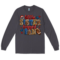 Smoke little sister biggest fan american football Long Sleeve Tee - Jasminsmagicworld
