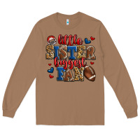Toasted Coconut little sister biggest fan american football Long Sleeve Tee - Jasminsmagicworld