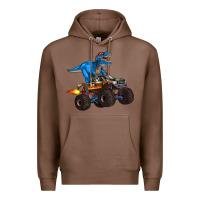 Chestnut monster truck and  t rex dinosaur Premium Hoodie - Artiststas