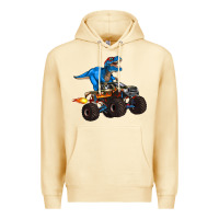 Pina Colada monster truck and  t rex dinosaur Premium Hoodie - Artiststas