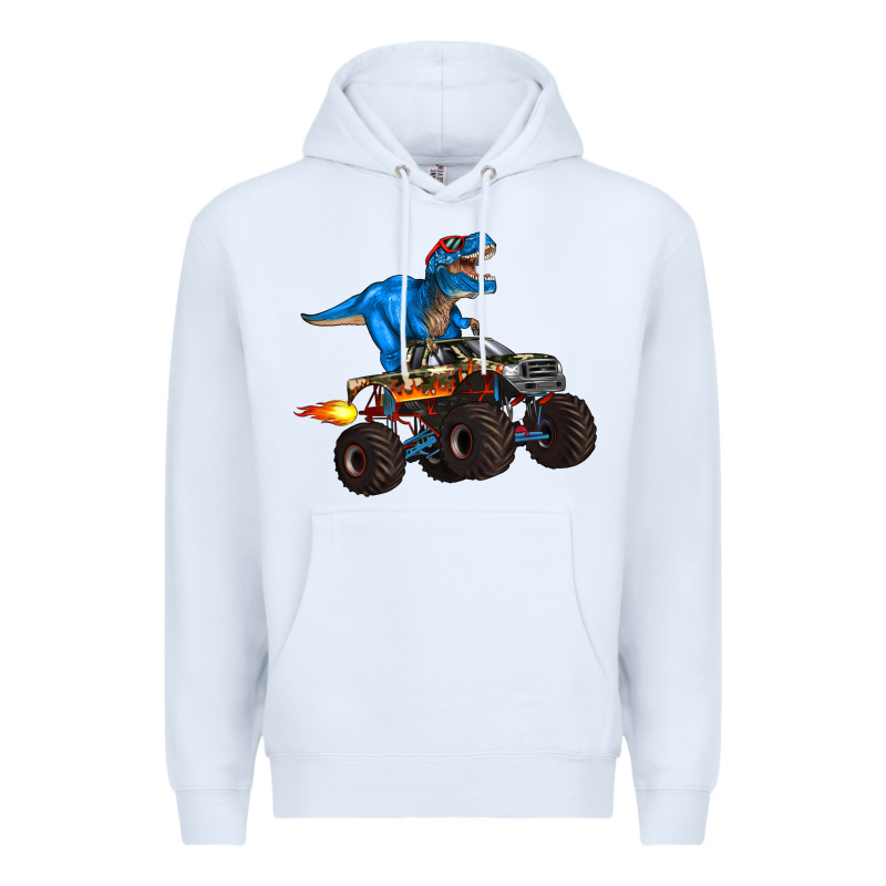 Monster Truck And  T Rex Dinosaur Premium Hoodie by Artiststas | Teevron