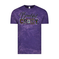 Cloud Purple beatiful crazy Vintage Tee - SublimationCraftShop