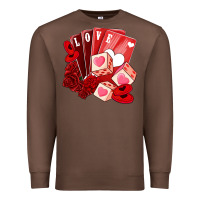 Chestnut valentines day feeling lucky Premium Sweatshirt - NancyCooperArtShop