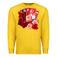 Lemon valentines day feeling lucky Premium Sweatshirt - NancyCooperArtShop