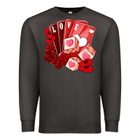 Smoke valentines day feeling lucky Premium Sweatshirt - NancyCooperArtShop