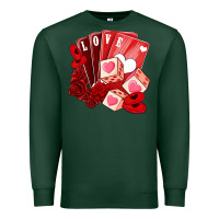 Sports Green valentines day feeling lucky Premium Sweatshirt - NancyCooperArtShop