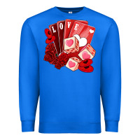 True Royal valentines day feeling lucky Premium Sweatshirt - NancyCooperArtShop