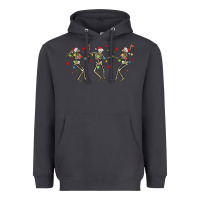 Dancing Skeleton Christmas Heavyweight Hoodie | Teevron