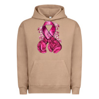 Pigment Burro breast cancer with boxing gloves Urban Hoodie - NancyCooperArtShop